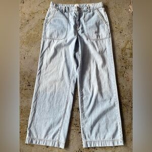 Wonderly Light Blue Wide-Leg 100% Cotton Jeans Size 10 Regular